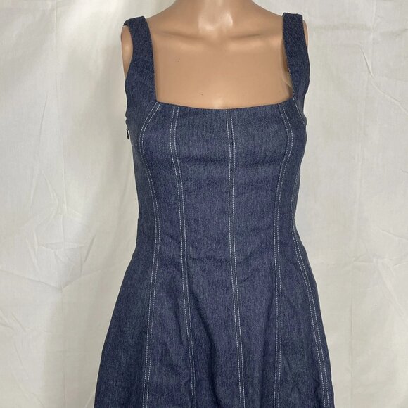Petal + Pup Callum Sleeveless Denim Maxi Dress • Size XS • Blue - Picture 7 of 8